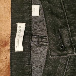 Women Coldwater Creek Black Capris